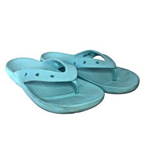 Crocs Classic Flip Flops Slip On Sandals Casual Baby Blue Unisex Men 7 Women 9
